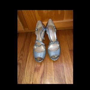 Sparkly Silver Heels